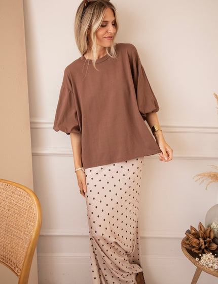 Easy Puff Brown - T-Shirt - ellemilla