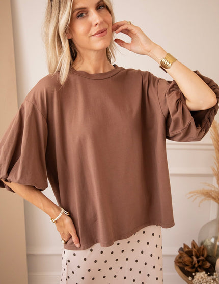 Easy Puff Brown - T-Shirt - ellemilla