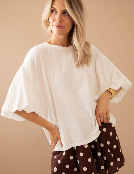 Easy Puff White - T-Shirt - ellemilla