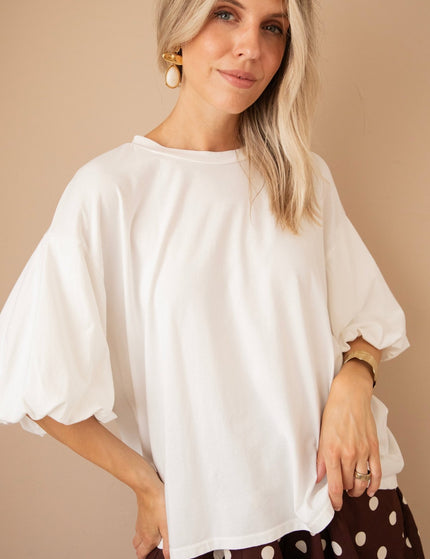 Easy Puff White - T-Shirt - ellemilla