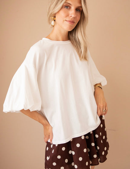 Easy Puff White - T-Shirt - ellemilla
