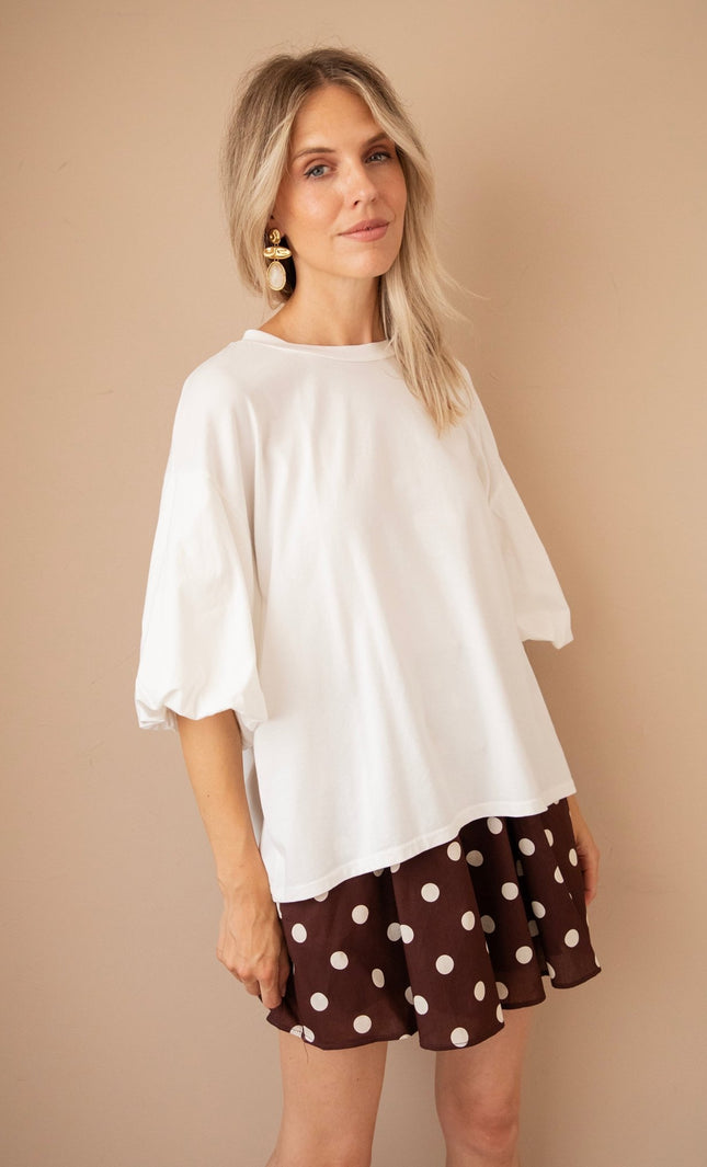 Easy Puff White - T-Shirt - ellemilla