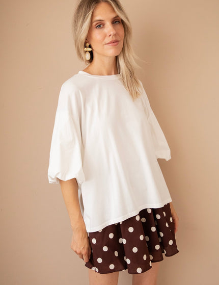 Easy Puff White - T-Shirt - ellemilla