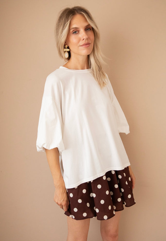 Easy Puff White - T-Shirt - ellemilla