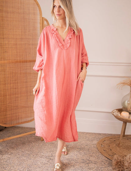 Esmeralda Raspberry - Maxi Jurk - ellemilla