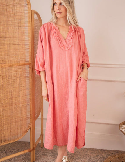 Esmeralda Raspberry - Maxi Jurk - ellemilla