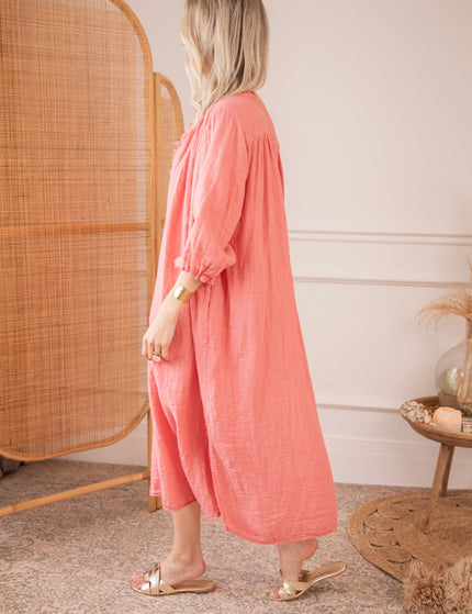 Esmeralda Raspberry - Maxi Jurk - ellemilla
