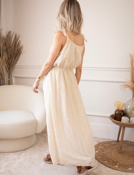 Everbloom Beige - Maxi Jurk - ellemilla