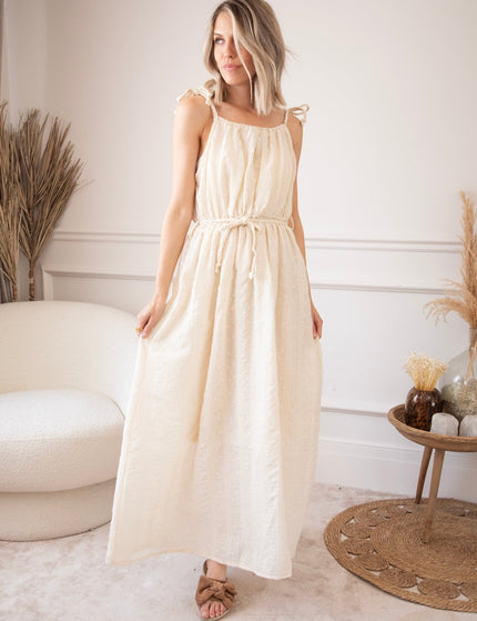 Everbloom Beige - Maxi Jurk - ellemilla