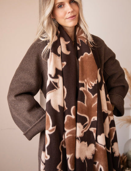 Faded Florals Rusty/Brown - Sjaal - ellemilla