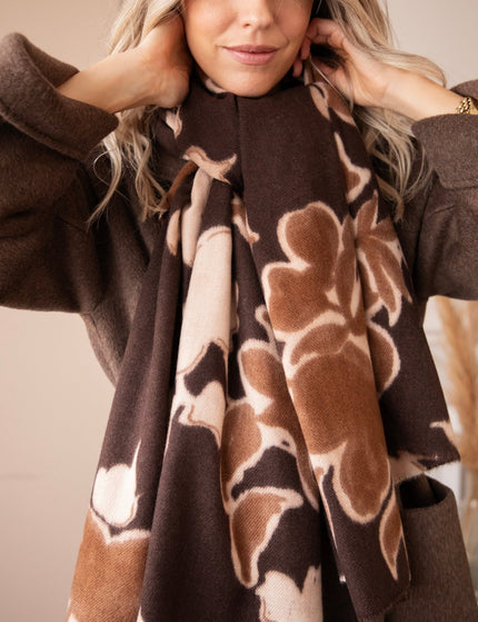 Faded Florals Rusty/Brown - Sjaal - ellemilla