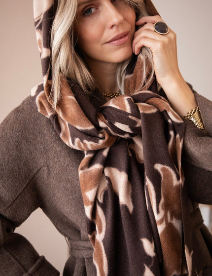 Faded Florals Rusty/Brown - Sjaal - ellemilla