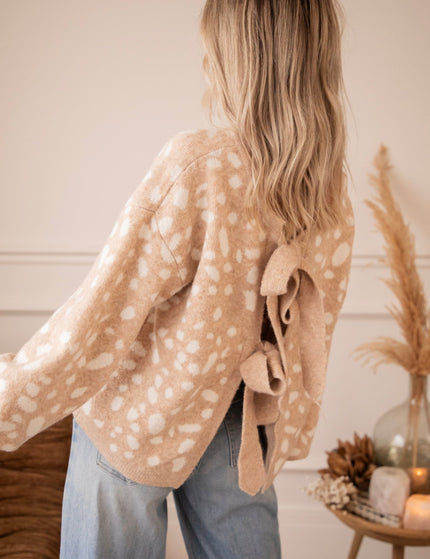 Fawn Belle Beige/Off White - Trui - ellemilla