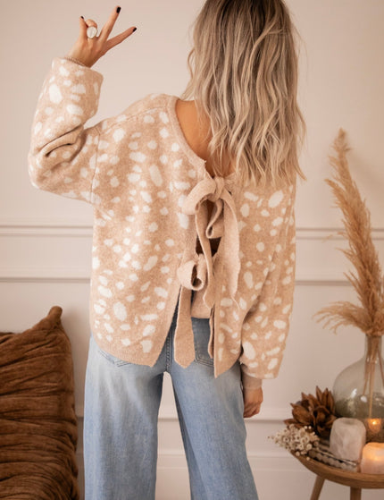 Fawn Belle Beige/Off White - Trui - ellemilla