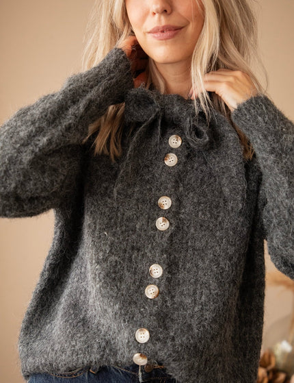 Faye Dark Grey - Vest - ellemilla