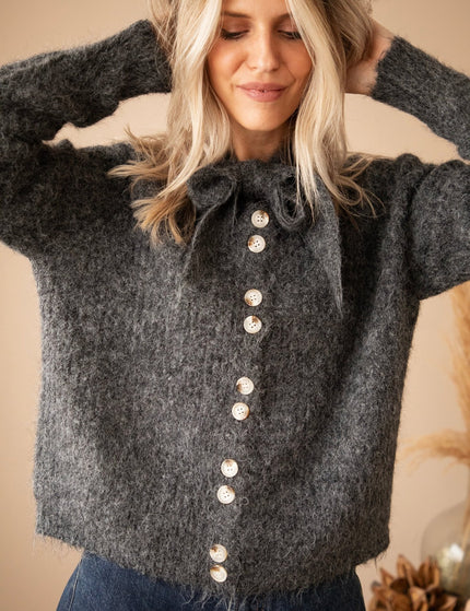 Faye Dark Grey - Vest - ellemilla