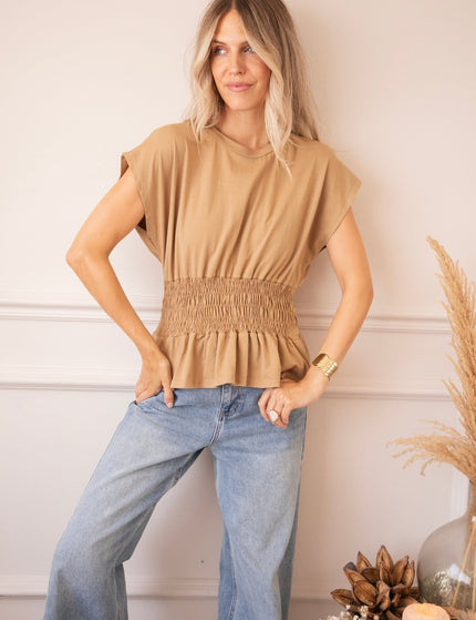 Feminine Frown Brown - Top - ellemilla