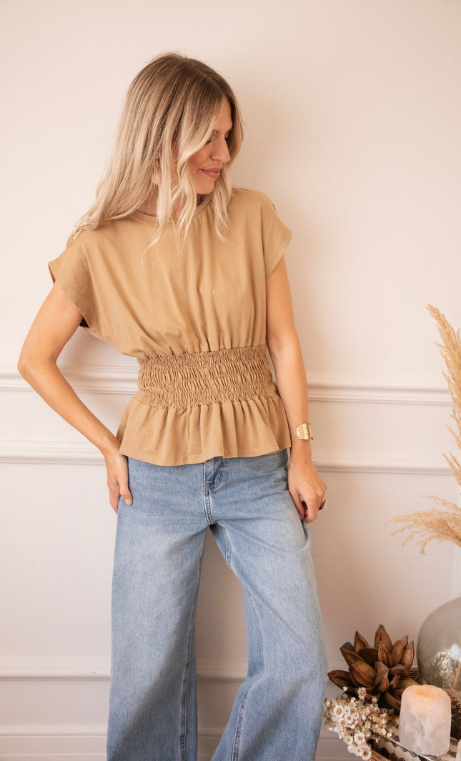 Feminine Frown Brown - Top - ellemilla