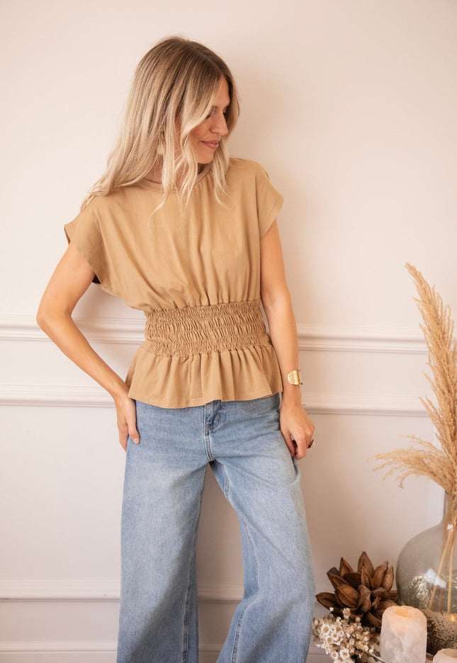 Feminine Frown Brown - Top - ellemilla