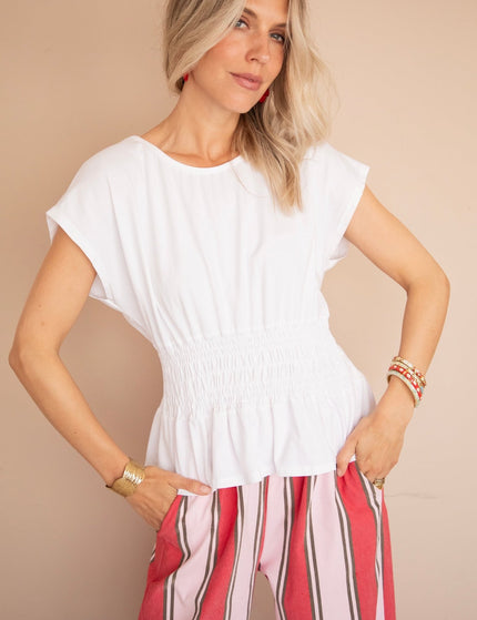 Feminine Frown White - Top - ellemilla