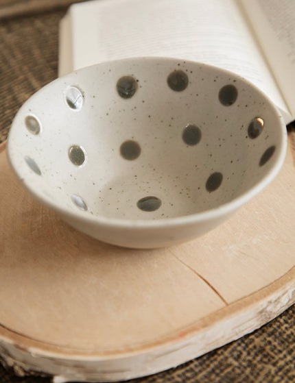 Fika Dots Sand/Grey - Kom - ellemilla