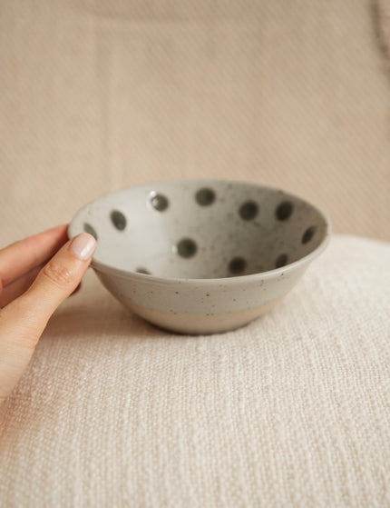 Fika Dots Sand/Grey - Kom - ellemilla