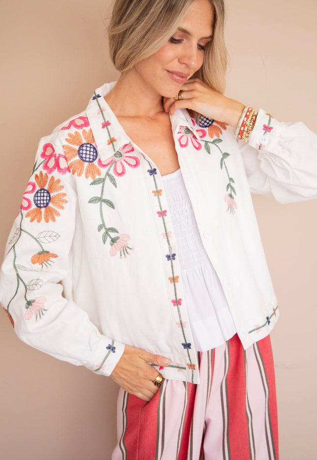 Fleurine White - Blouse/Jacket - ellemilla