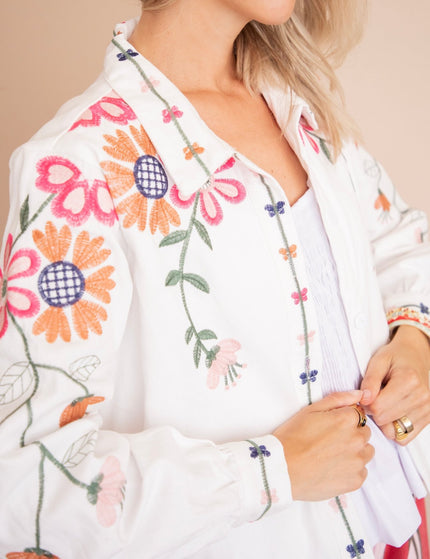Fleurine White - Blouse/Jacket - ellemilla