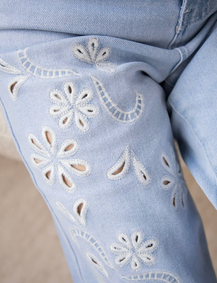 Floral Flow Light Blue - Jeans - ellemilla
