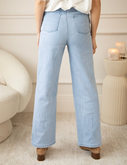 Floral Flow Light Blue - Jeans - ellemilla