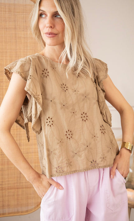 Florella Taupe - Top - ellemilla