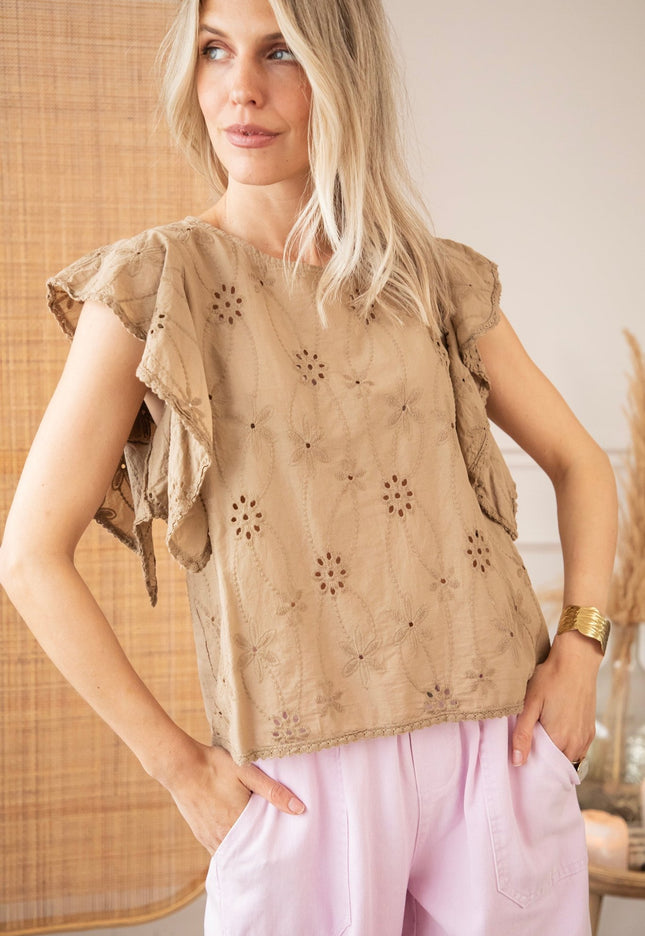 Florella Taupe - Top - ellemilla