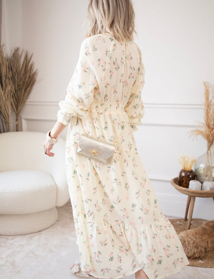 Florette Beige - Maxi Jurk - ellemilla