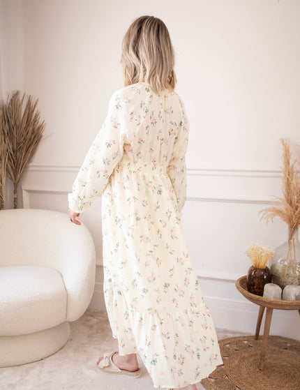 Florette Beige - Maxi Jurk - ellemilla