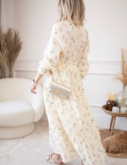 Florette Beige - Maxi Jurk - ellemilla