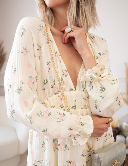 Florette Beige - Maxi Jurk - ellemilla