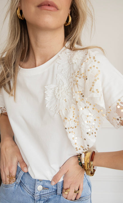 Flow Glow White - T-Shirt - ellemilla