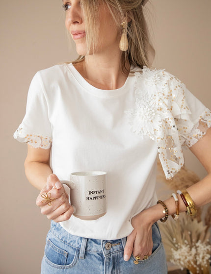 Flow Glow White - T-Shirt - ellemilla