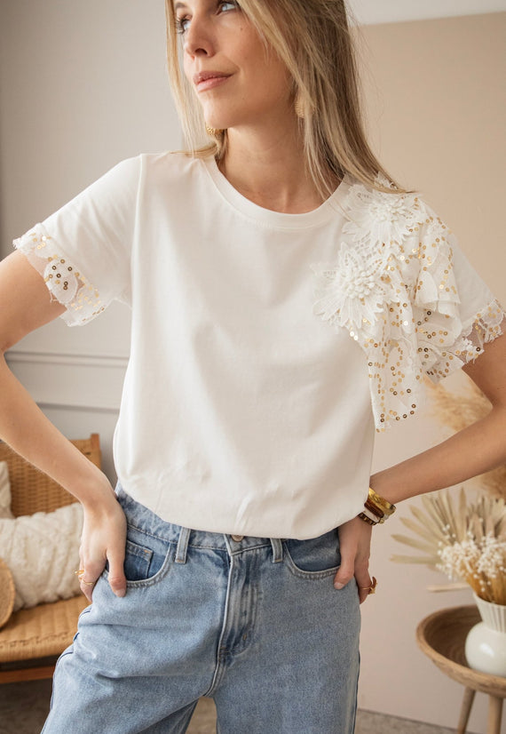 Flow Glow White - T-Shirt - ellemilla