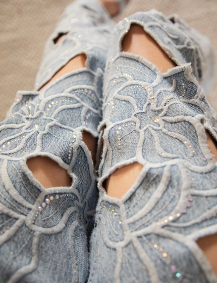 Flower Fantasy Blue - Jeans - ellemilla