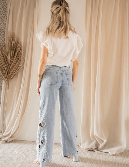 Flower Fantasy Blue - Jeans - ellemilla