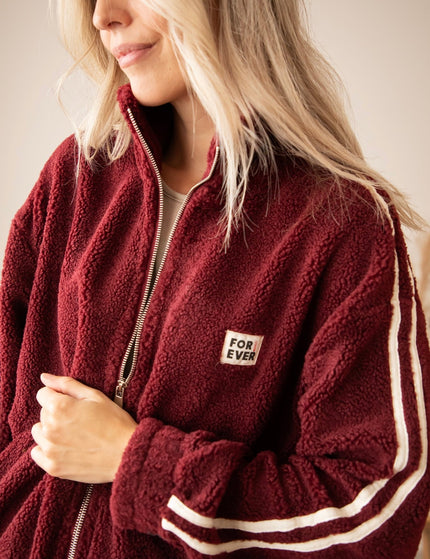 Forever Teddy Burgundy - Jacket - ellemilla