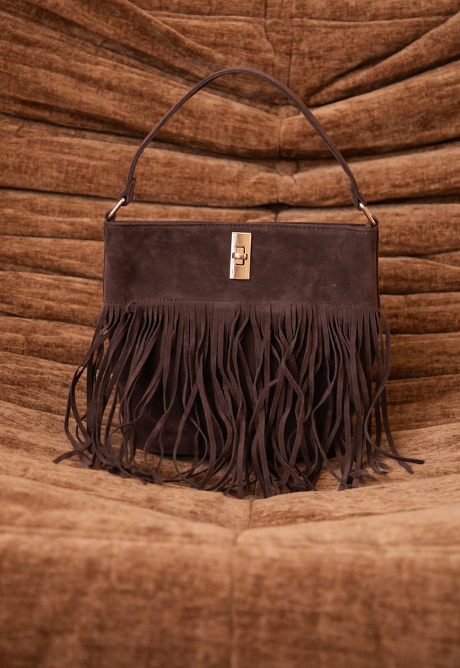Fringe Fever Cacao - Handtas - ellemilla