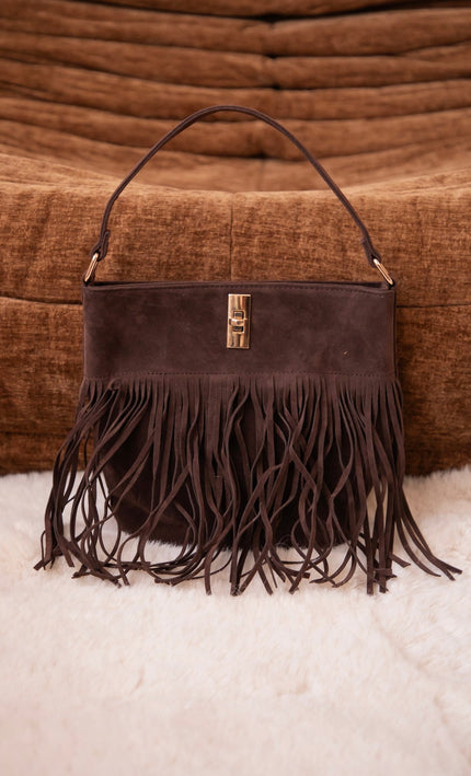 Fringe Fever Cacao - Handtas - ellemilla