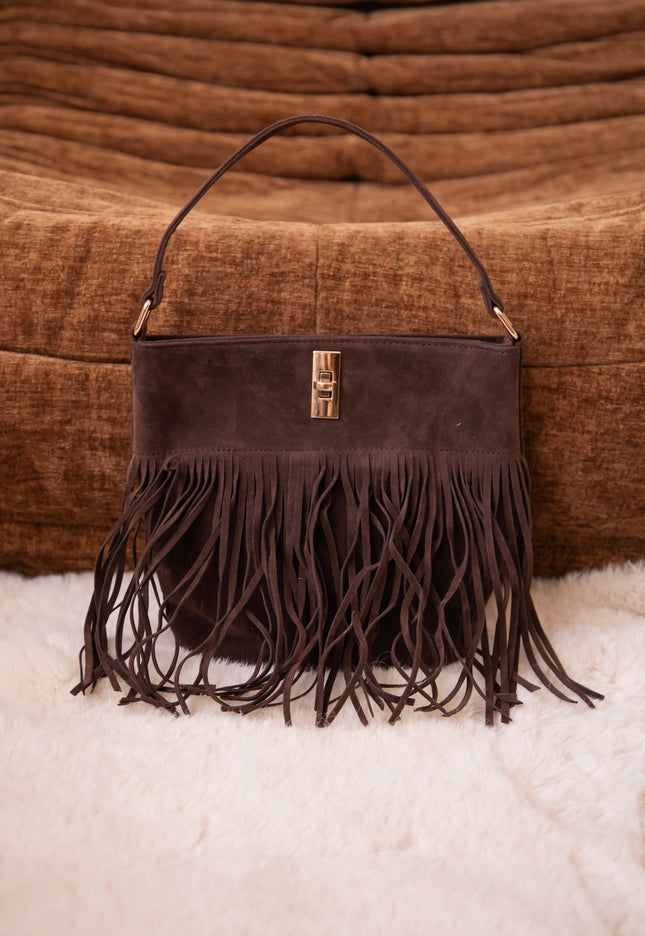 Fringe Fever Cacao - Handtas - ellemilla