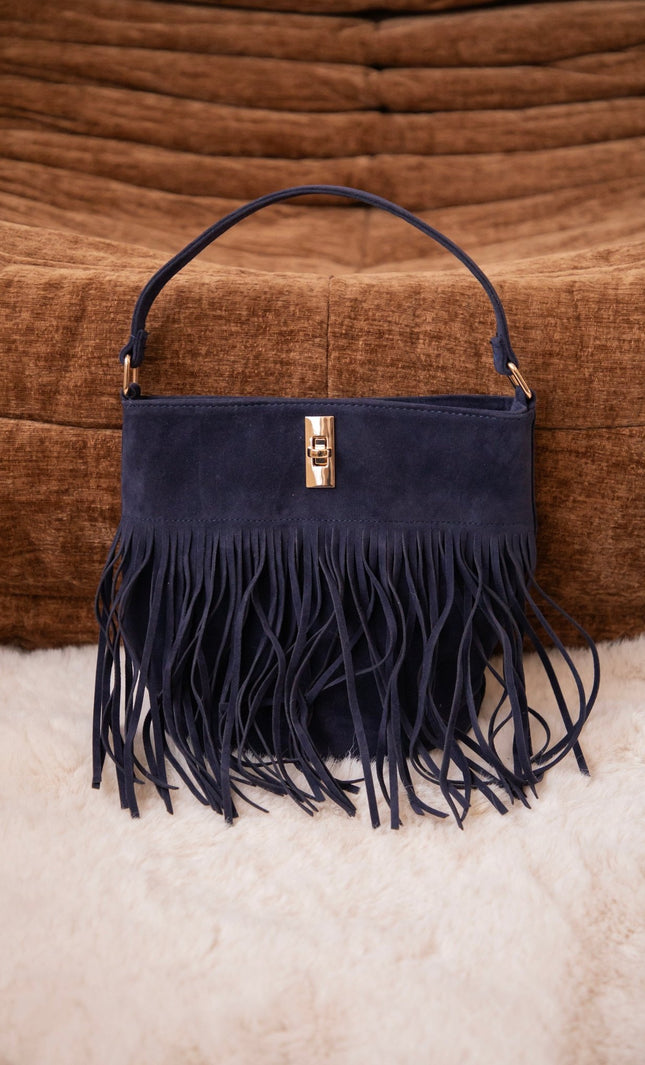 Fringe Fever Navy - Handtas - ellemilla