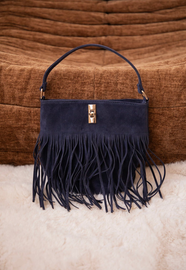 Fringe Fever Navy - Handtas - ellemilla
