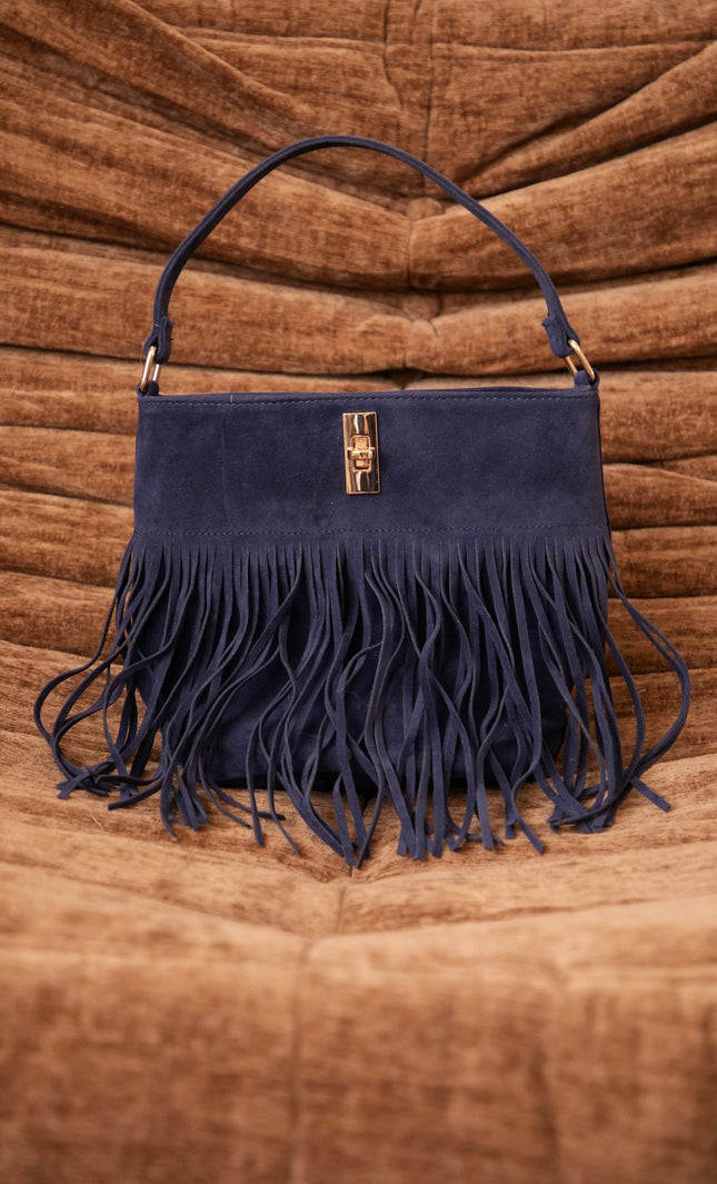 Fringe Fever Navy - Handtas - ellemilla