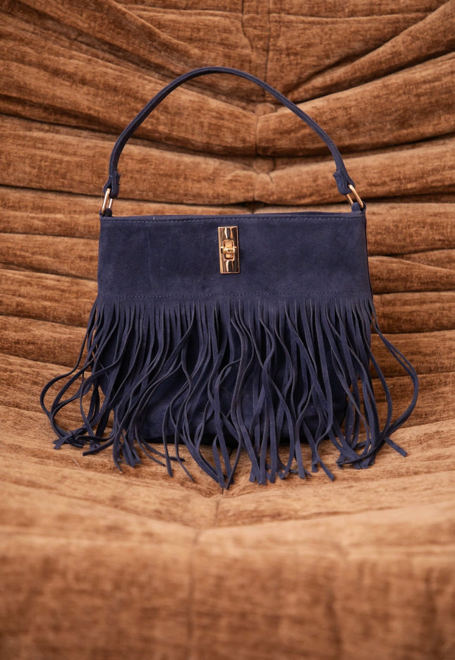 Fringe Fever Navy - Handtas - ellemilla