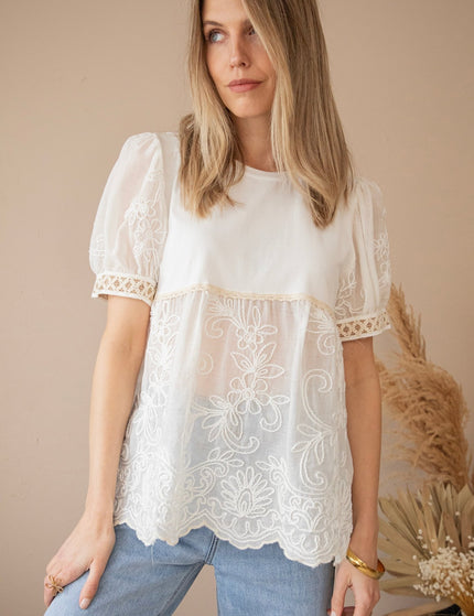 Full Blossom Beauty White - T-Shirt - ellemilla